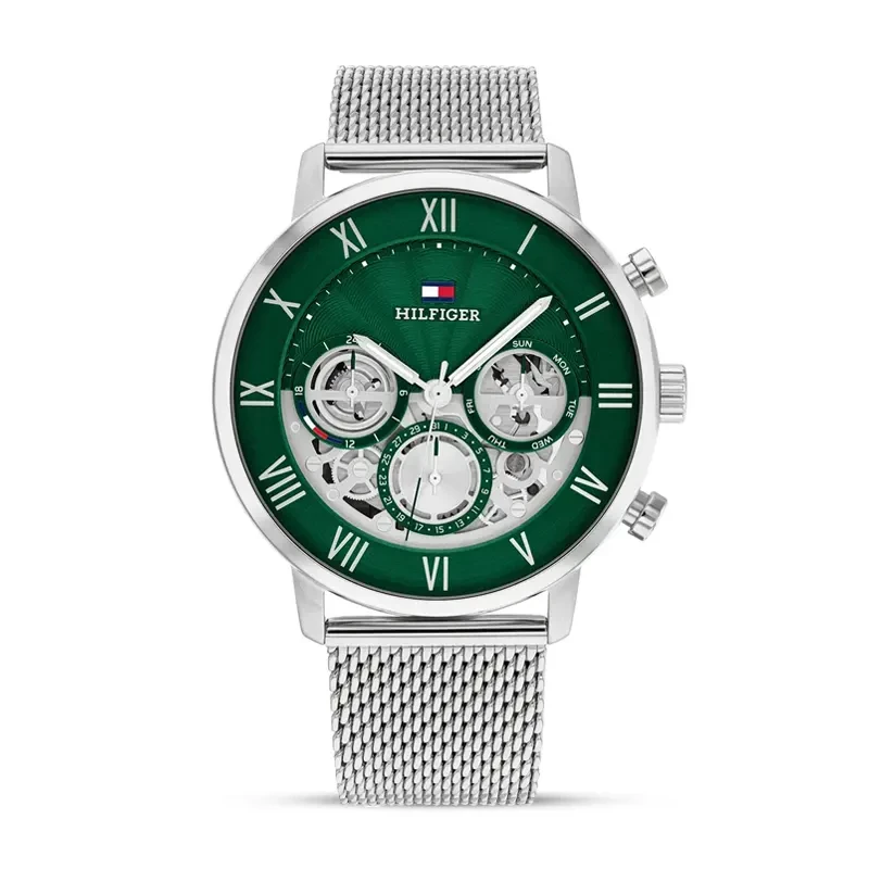 Tommy Hilfiger Legend Multifunction Green Skeleton Dial Men's Watch | 1710567